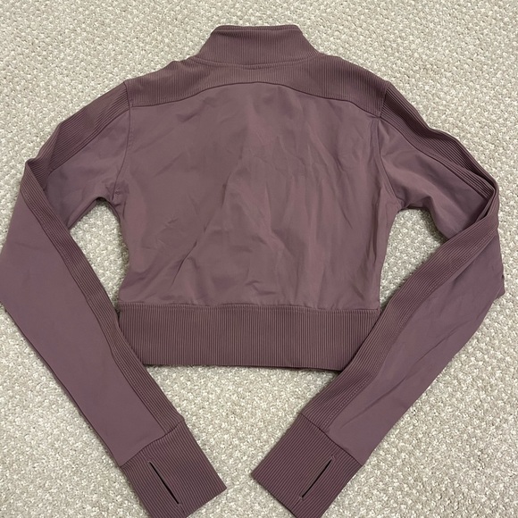 gold hinge cropped quarter zip - Picture 3 of 3